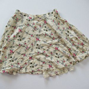 Denim & Supply Floral Elastic Waist Pull on Skirt